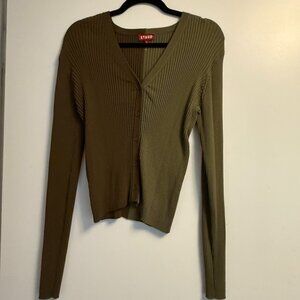 Staud Cargo V-Neck Cardigan